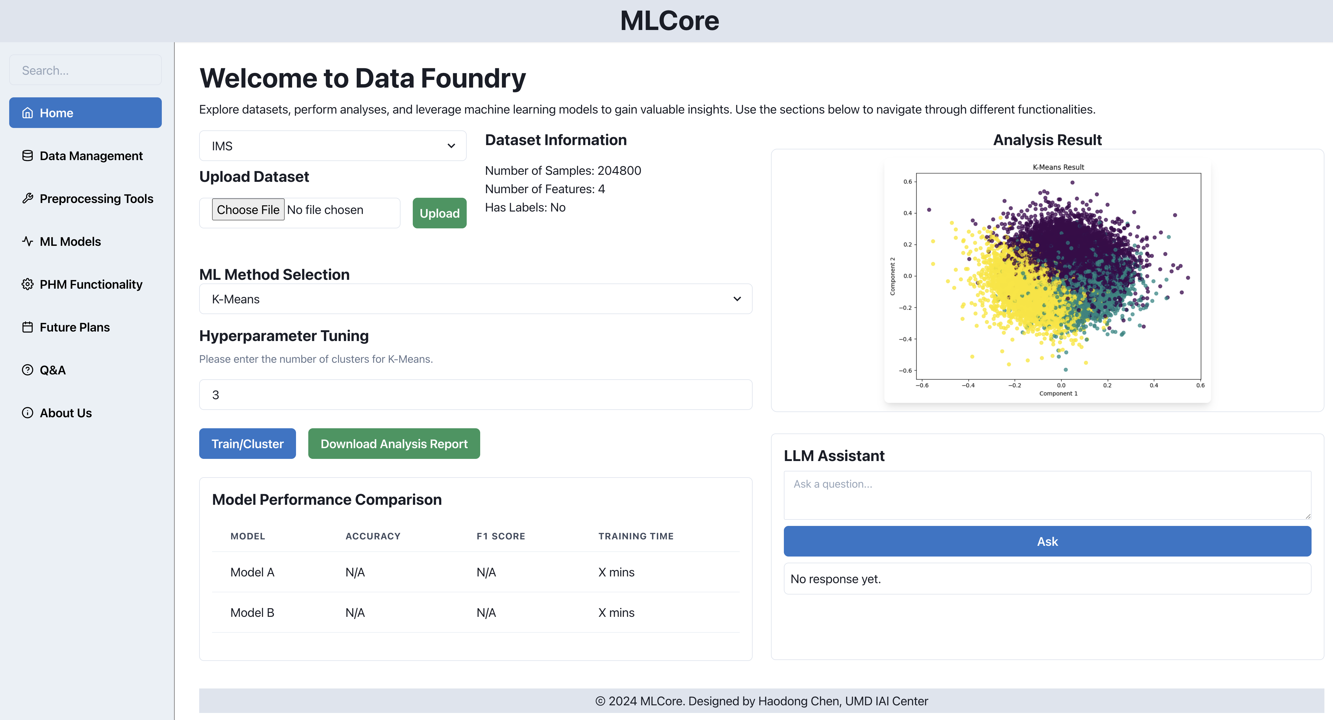 Web-Based App for Machine Learning Education